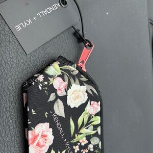 Kendall & Kylie Black and Pink Key and Card Holder